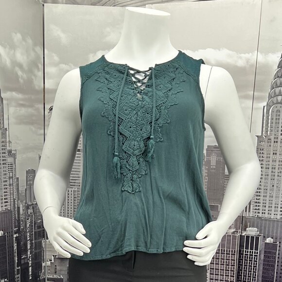 Knox Rose Green Embellished Tank – Size XXL - Picture 1 of 5